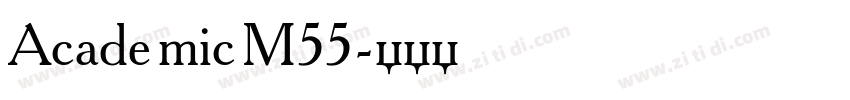 Academic M55字体转换
